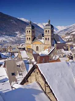Roof Top Prints: Briancon, Hautes-Alpes, Provence, France, Europe