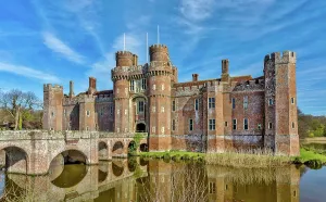 Stronghold Prints: The brick built 15th century Herstmonceux Castle, East Sussex, England, UK