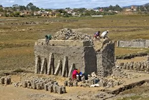 Images Dated 27th August 2007: Brick production in Antananarivo, Madagascar, Africa
