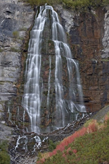 Falls Prints: Bridal Veil Falls in the fall, Uinta National Forest