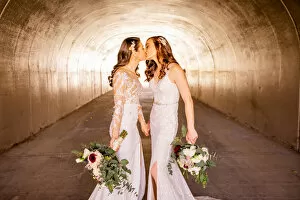 Love Gallery: Brides first look pre-wedding ceremony, Corona, California, United States of America