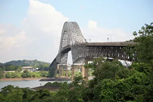 Bridges Prints: Bridge of the Americas, Panama Canal, Balboa, Panama, Central America