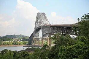 Images Dated 3rd December 2008: Bridge of the Americas, Panama Canal, Balboa, Panama, Central America