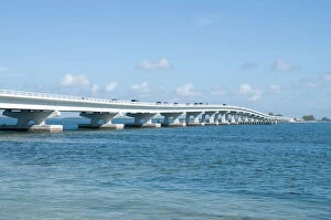 Images Dated 23rd October 2009: Bridge connecting Sanibel Island to mainland, Gulf Coast, Florida, United States of America