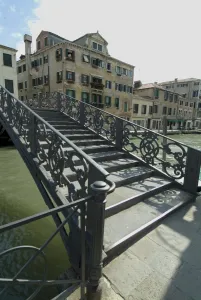 Ghetto Prints: Bridge entrance to historic Ghetto over canal