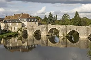 Bridge over the Gartempe River at Saint-Savin sur Gartempe, Vienne, Poitou-Charentes