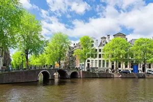 Historical Site Prints: Bridge on intersection between Leidsegracht and Herengracht canals