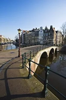 Bridge over the Keizersgracht canal, Amsterdam, Netherlands, Europe