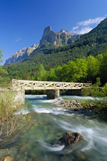 Huesca Prints: Bridge over the River Arazas