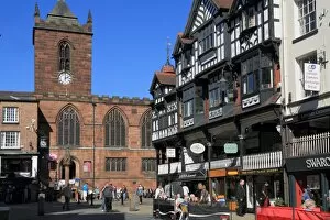 Cheshire Collection: Bridge Street restaurants, Chester, Cheshire, England, United Kingdom, Europe