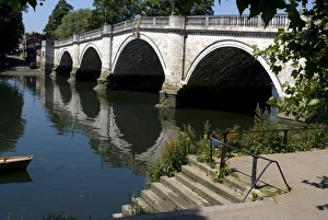 Richmond Prints: The bridge over the Thames at Richmond, Surrey, England, United Kingdom, Europe