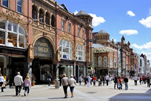 Leeds Prints: Briggate, Leeds, West Yorkshire, England, United Kingdom, Europe