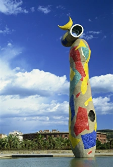 Vibrant Colour Prints: Brightly coloured sculpture by Joan Miro