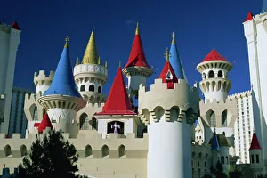 Nevada Prints: Brightly coloured turrets of the Excalibur Hotel