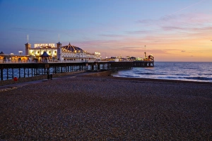 Brighton Prints: Brighton Pier, Brighton, Sussex, England, United Kingdom, Europe