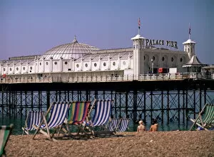 P Ier Collection: Brighton Pier (Palace Pier), Brighton, East Sussex, England, United Kingdom, Europe