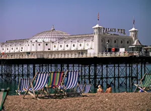 P Ier Prints: Brighton Pier (Palace Pier), Brighton, East Sussex, England, United Kingdom, Europe