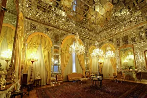 Light Beam Prints: Brilliant Hall, Golestan Palace, UNESCO World Heritage Site, Tehran, Islamic Republic