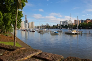 Queensland Prints: Brisbane River and Story Bridge, Brisbane, Queensland, Australia, Oceania