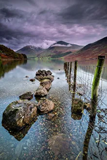 Fence Prints: Britain's Favourite View, Wastwater in autumn