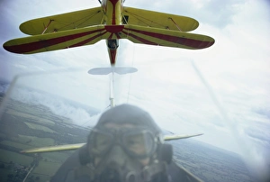 British Aerobatics Champion Neil Williams in Stampe, Redhill, Surrey, England