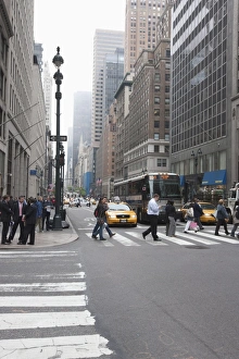 Crosswalk Prints: Broadway, Manhattan, New York City, New York, United States of America, North America