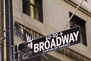 Street Sign Prints: Broadway street sign Manhattan