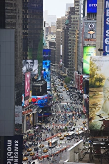 Bill Board Prints: Broadway and Times Square, Manhattan, New York City, New York, United States of America