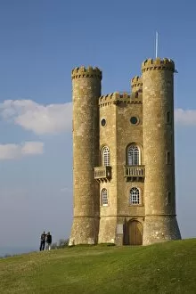 Worcestershire Collection: Broadway Tower in autumn sunshine, Cotswolds, Worcestershire, England, United Kingdom, Europe