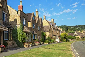 Homes Prints: Broadway village, The Cotswolds, Gloucestershire, England, United Kingdom, Europe