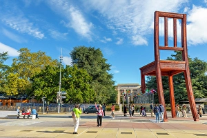 Chair Prints: Broken Chair, Memorial to the Victims of Landmines, Place des Nations, Geneva, Switzerland