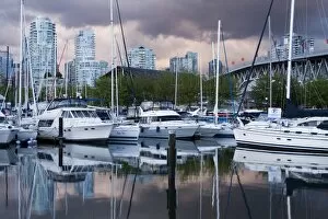 Images Dated 1st June 2010: Brokers Bay Marina and Granville Street Bridge, False Creek, Vancouver
