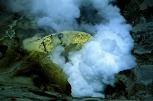 Risk Prints: Bromo volcano crater on Java, Indonesia, Southeast Asia, Asia