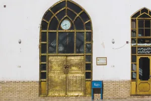 Masjid E Jam Prints: Bronze doors in the courtyard of Friday Mosque or Masjet-eJam