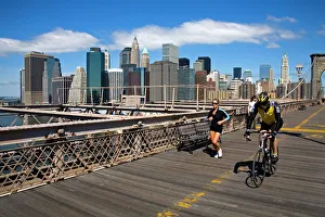 Manhattan Prints: Brooklyn Bridge and Lower Manhattan