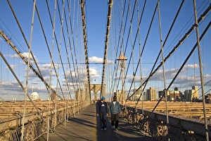 Brooklyn Bridge viewed from Lower Manhattan side