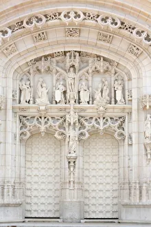 Entrances Prints: Brou royal monastery gate, Bourg en Bresse, Ain, Burgundy, France, Europe