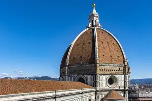 Florence Prints: Brunelleschis dome, Santa Maria del Fiore Cathedral (Duomo), UNESCO World Heritage Site