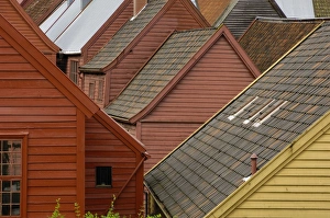 Images Dated 6th August 2010: Bryggen, Bergen, UNESCO World Heritage Site, Hordaland, Norway, Scandinavia, Europe