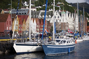 Bryggen, UNESCO World Heritage Site, Bergen, Hordaland, Norway, Scandinavia, Europe