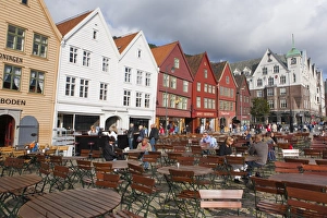 Bryggen, UNESCO World Heritage Site, Bergen, Hordaland, Norway, Scandinavia, Europe