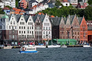 Bergen Prints: Bryggen, UNESCO World Heritage Site, Bergen, Hordaland, Norway, Scandinavia, Europe