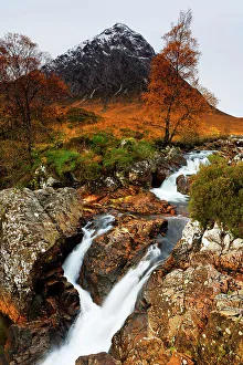 Buachaille Etive Mor in autumn, Highlands, Scotland, United Kingdom, Europe