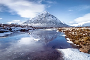 Buachaille Etive Mor and River Coupall, Glen Coe (Glencoe), Highland region, Scotland