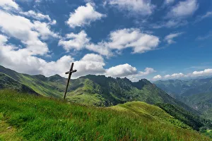 The bucolic landscape of Val Mastellone in summer, Rimella, Valsesia, Vercelli district, Piedmont, Italy, Europe
