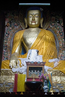 Tibet Prints: Buddha, Mindroling Monastery, Tibet, China, Asia