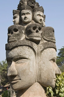 Buddha Park Prints: Buddha Park, Xieng Khuan, Vientiane, Laos, Indochina, Southeast Asia, Asia