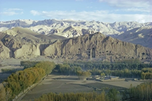 Autumn Gallery: Buddha statue in cliffs (since destroyed by the Taliban), Bamiyan, Afghanistan
