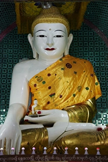 Mandalay Prints: Buddha statue, Mandalay Hill, Mandalay, Myanmar (Burma), Asia