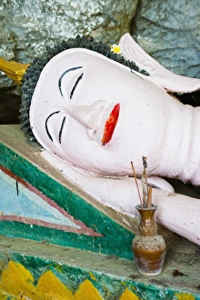 Typically Prints: Buddha statue at Tham Sang Caves, Vang Vieng, Laos, Indochina, Southeast Asia, Asia